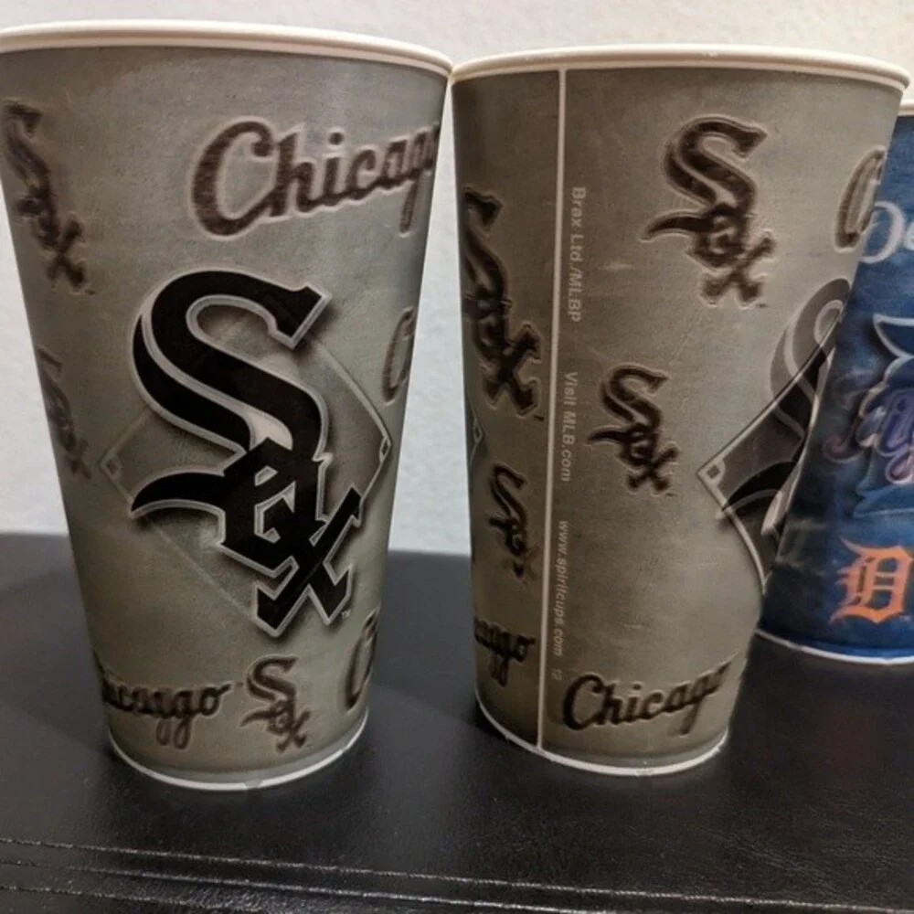 3d hologram plastic cups Chicago White Sox Detroit Tigers Indianapolis Colts